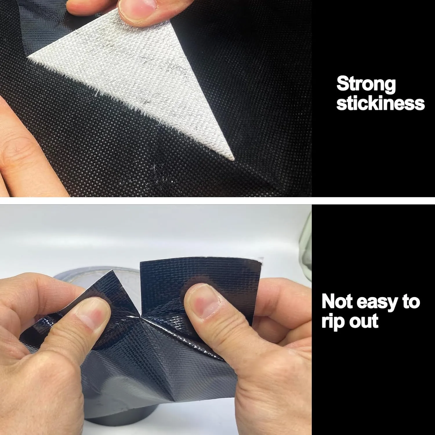 Waterproof Repair Tape for Awning, 5IN x 20FT Outdoor Canvas Tarp Repair Tape, Tent, Boat Covers, Canopy, Sail Tape, Tear Repair Patch Kit, Heavy Duty UVproof, Black