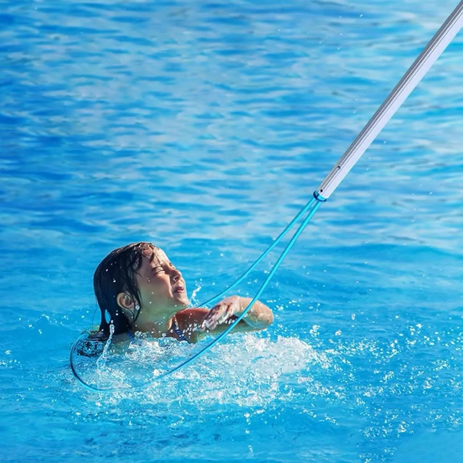 WDJBPSH Telescoping Aluminum Pole for Brush/Fishing Net/Hooks, Commercial Emergency Life-Saving Tools with Non-Slip Handle, Swimming Pools Safety Rescue Hook Kit(Hooks)