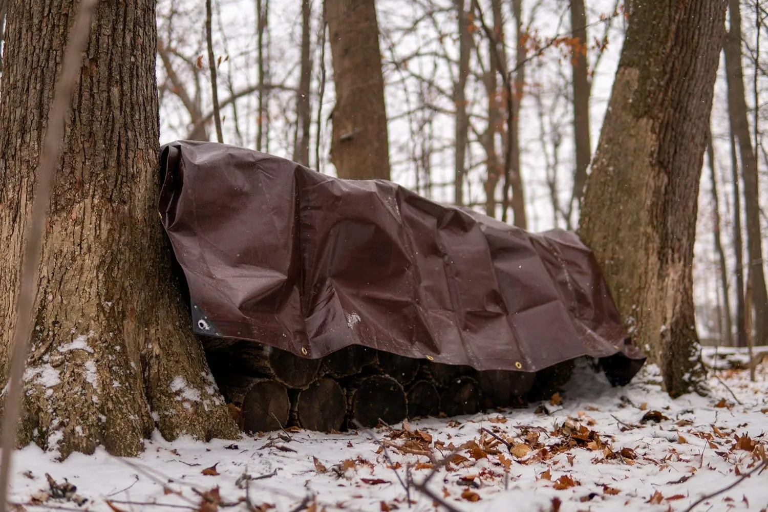 WHITEDUCK 14x16 Tarp 16 MIL Heavy Duty Poly Tarp Waterproof UV Resistant, True to Size, Rust-Proof Grommets, Tear & Rip Resistant, Extra Thick, Camping, Construction, Boat & Equipment Cover