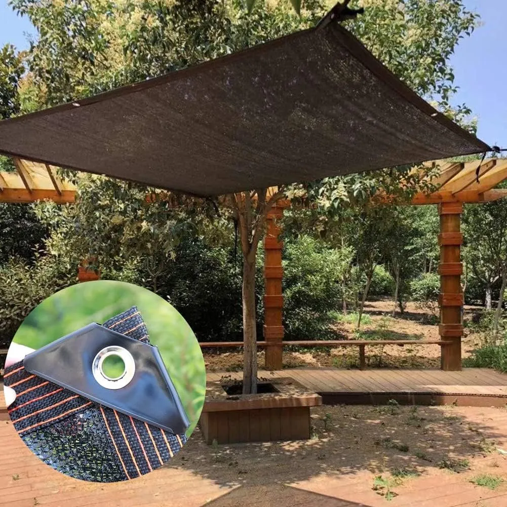 winemana 40% Black Shade Cloth, 10 x 14 FT Durable Mesh Tarp with Grommets, Resistant Garden Sun Shade Netting, Shading Antifreezing for Pergola, Greenhouse, Plants Growing, Chicken Coop