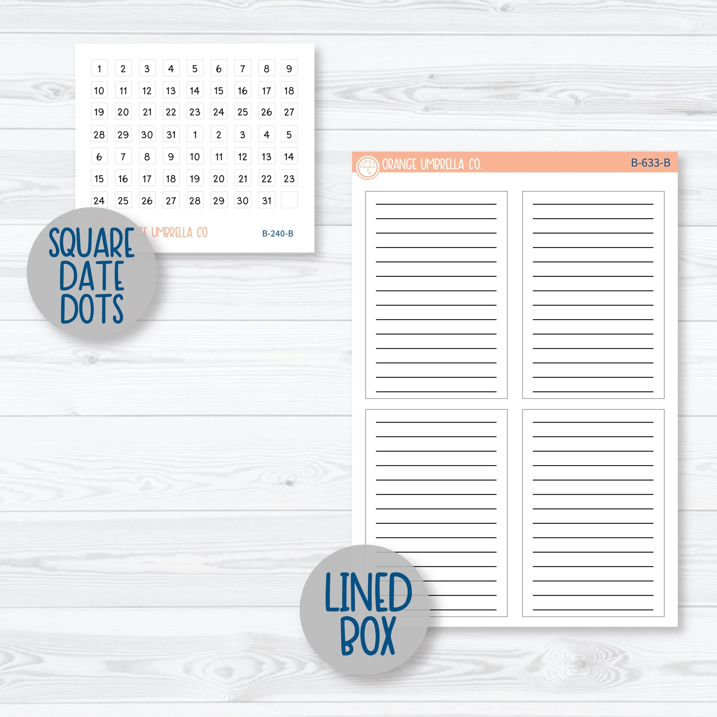 Winter Floral Stickers | A5 Compact Vertical Planner Kit Stickers for Erin Condren | Stillness | 355-081