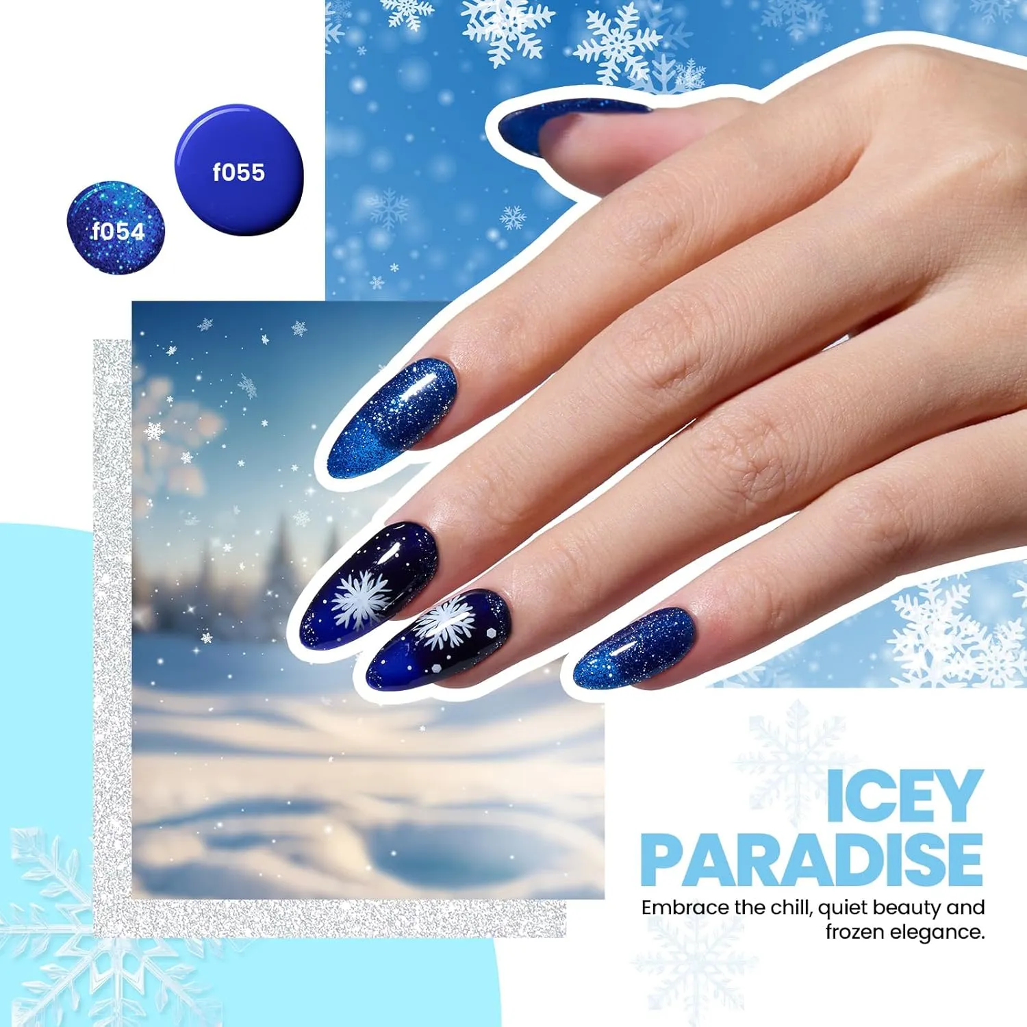 Wonderland: Total 68pcs 35 Gel Nail All in one Starter Kit Christmas  Gift