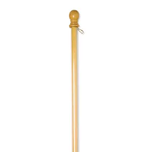 Wooden Flag Pole with Anti-Wrap Tube