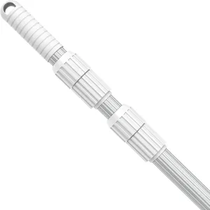 YEECHUN Professional 15 Foot Swimming Pool Pole Telescopic Aluminum Fits Pool Net Skimmer Rake Vacuum Head Brush Cleaning Equipment Heavy Duty,for Skimmer Nets, Vacuum Heads and Brushes