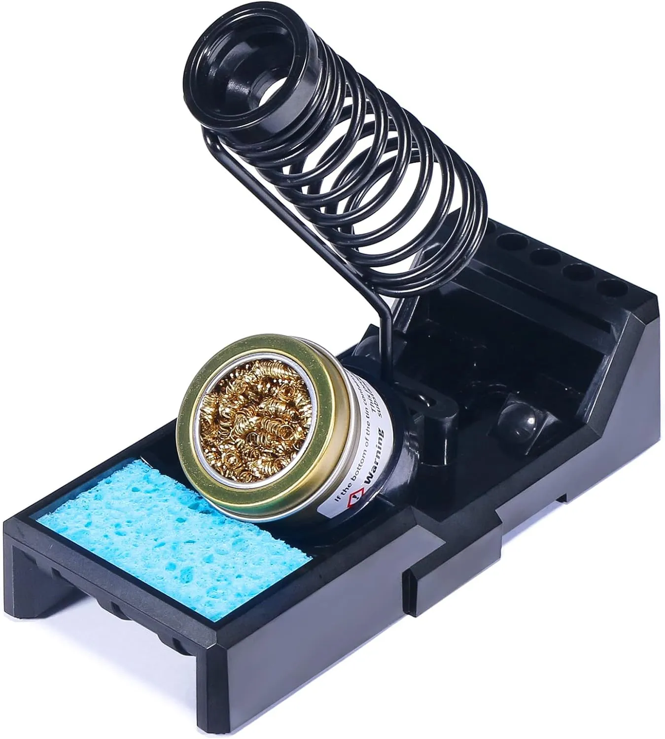 YIHUA X-4 Premium Soldering Iron Holder with Brass Wool, Cleaning Sponge and Solder Tip Slots