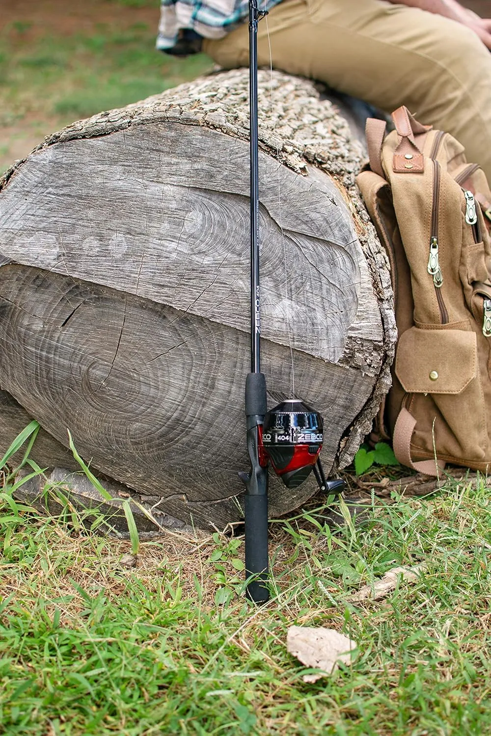 Zebco 404 Spincast Reel and 2-Piece Fishing Rod Combo, Durable Fiberglass Rod with EVA Handle, QuickSet Anti-Reverse Reel with Built-In Bite Alert, Pre-Spooled