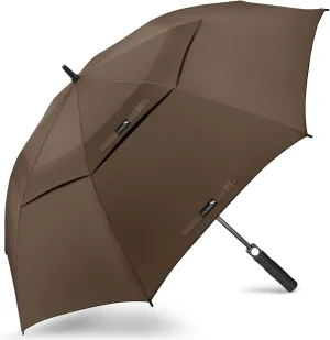 ZOMAKE Automatic Open Extra Large Golf Umbrella 51/54/62/68 Inch, Double Canopy Vented Windproof Oversize Stick Umbrellas for Rain